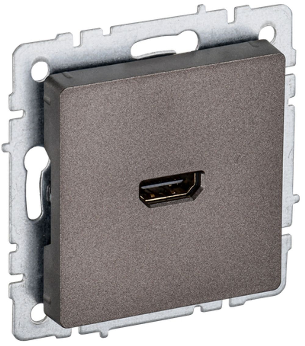 BRITE Розетка HDMI РHDMI-0-БрТБ темная бронза IEK