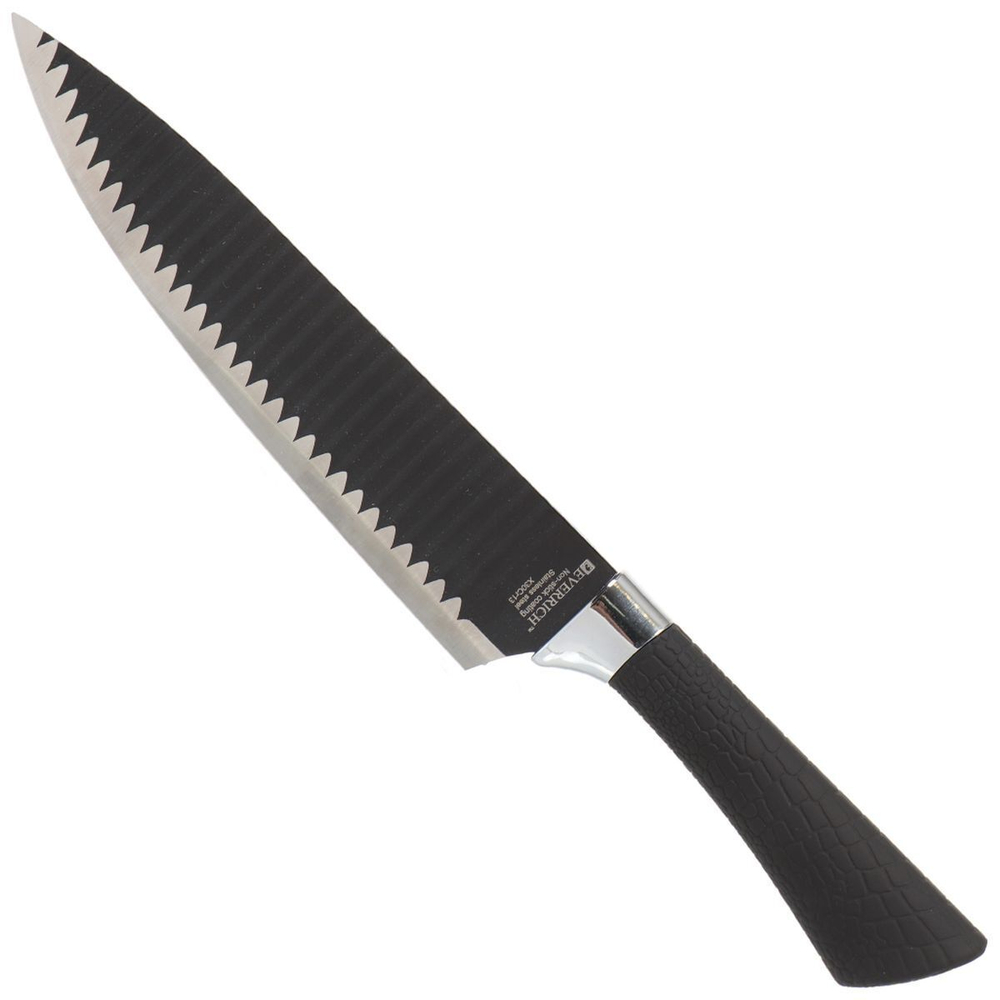 Набор ножей 6 пр, в кор, сталь, рук пласт, Мрамор черный, Y190-2