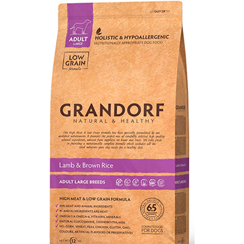 GRANDORF Ягненок с Индейкой для собак крупных пород