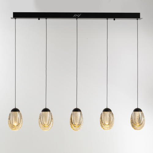 Подвесной светильник MD25090022-5B matt black/champagne