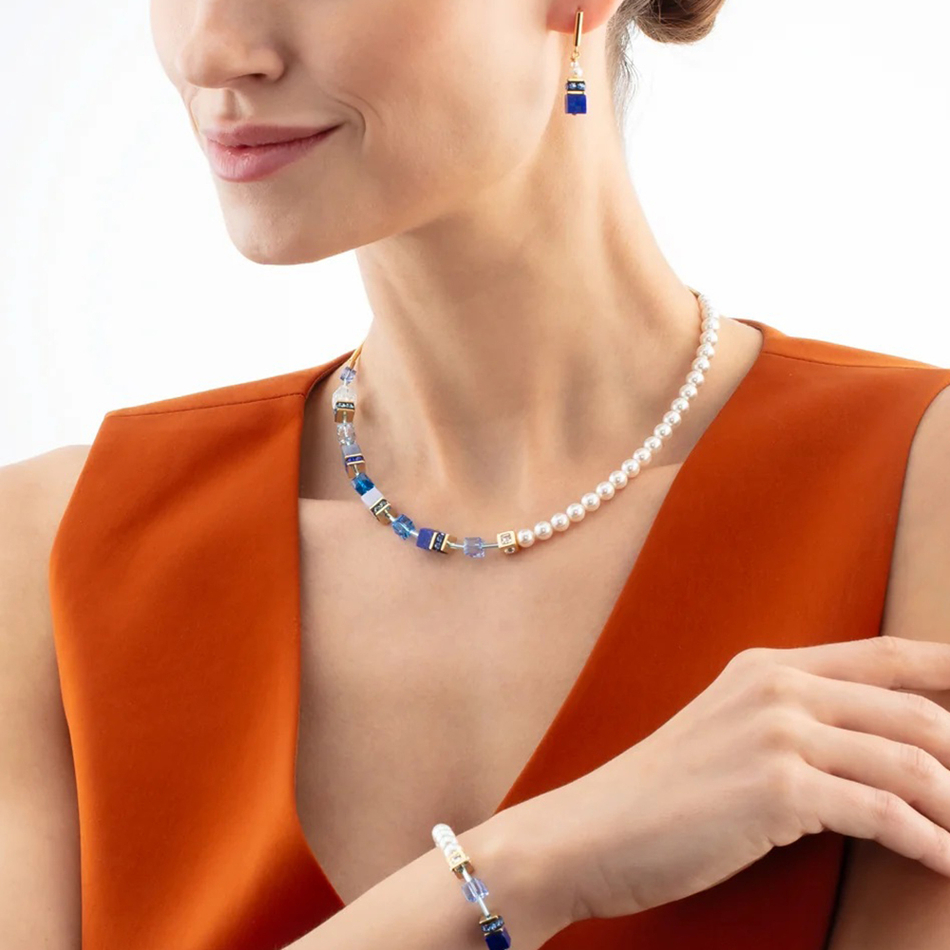 Колье Coeur de Lion Blue-Gold 5086/10-0716