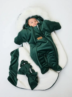 Конверт на выписку новорождённому зимний