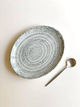 Тарелка овальная "Наоми Ice", 21×16 см