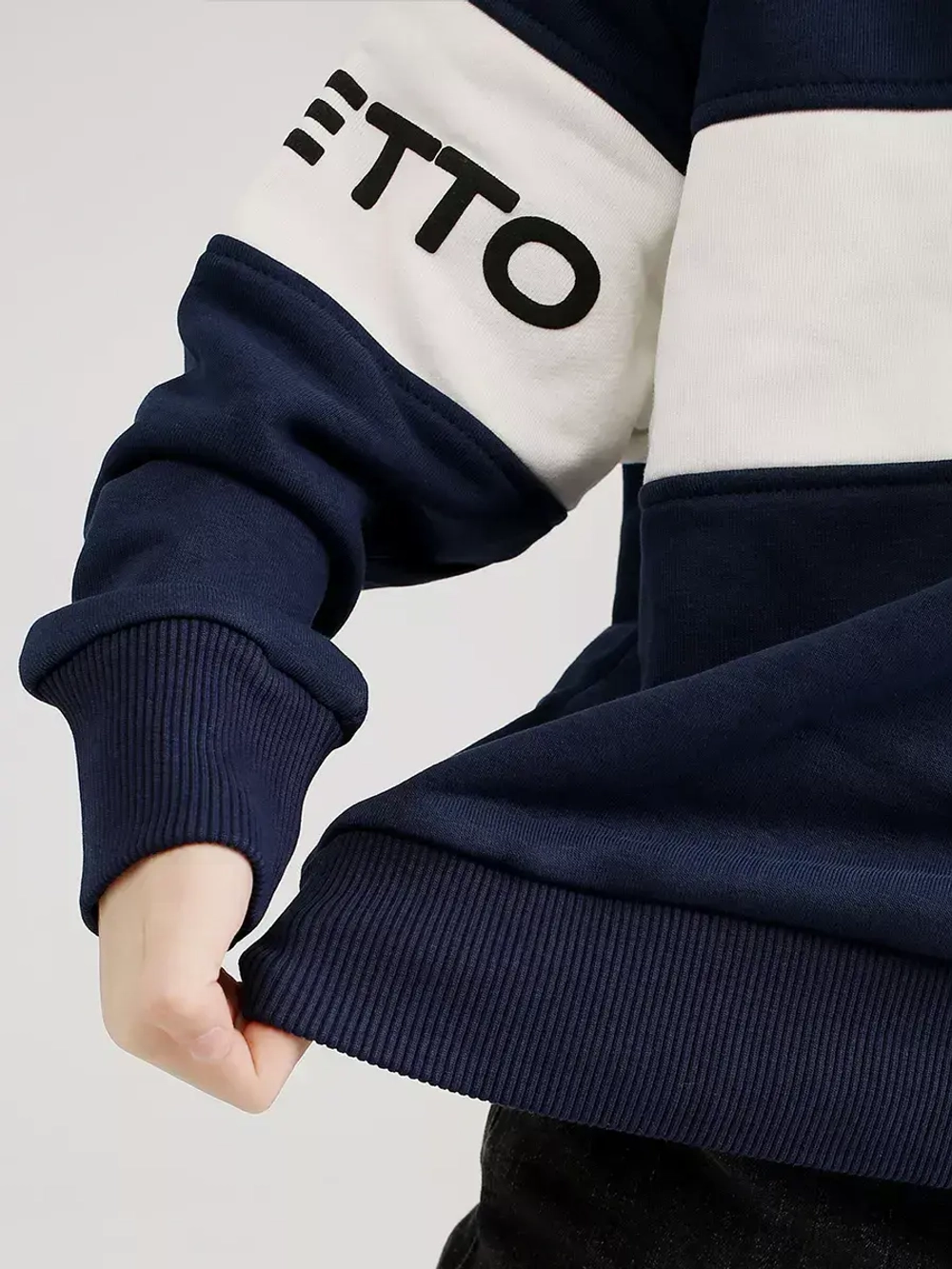 Свитшот для мальчика синий в школу