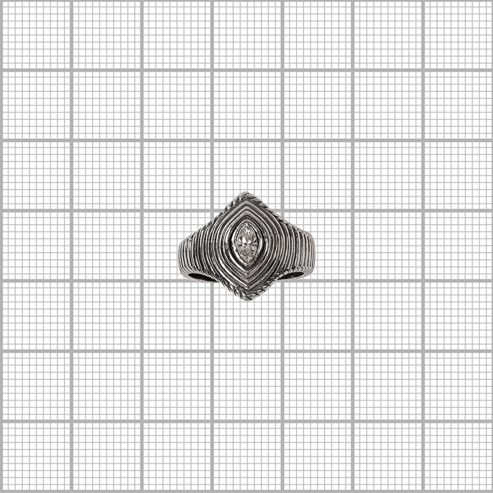 "Бормиоли" кольцо в серебряном покрытии из коллекции "Радиус" от Jenavi