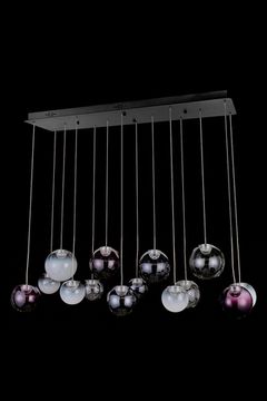 Подвесная люстра LED 70W 3000К LE7723/14L Chrome хром Molecule Leon