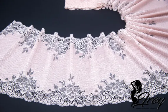 03-168 Кружево эластичное 23 см, лотос