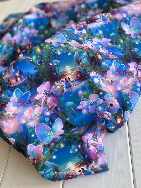 ЛЕС ФЭНТЕЗИ ФИАЛКА, 100% хлопок Handmade Fabrics 2