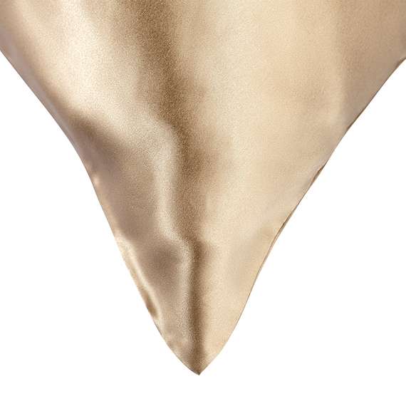 Наволочка из натурального шелка бежевого цвета из коллекции essential, 50х70 см