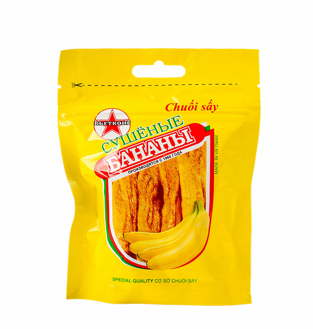 Упаковка сушеных бананов, купить на ChaiCoffee.ru