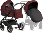 Детская коляска Tutis Leo 3 Plus 4 в 1 с автокреслом Elo Lux EduSky Black и базой 1582220 Burgundy