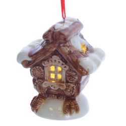 GAEM Украшение новогоднее "Избушка" с подсветкой , L7 W5 H8 см, (2хLR44), 3в.