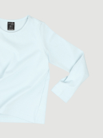 Лонгслив для девочки Mjölk White Blue, уценка