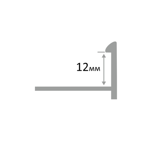 АПЕ 12мм "DO-4" 2,7м Золото глянец Г-об. (евро) анод. алюм.