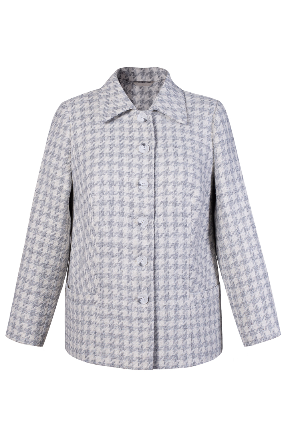 Жакет женский 3888ВПБ, бело-серый #323Бсе043888ВПБ