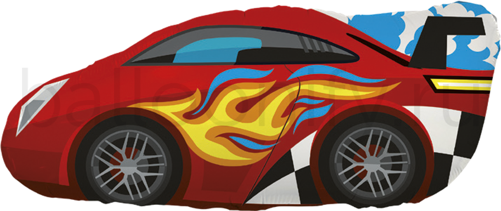 Шар (36''/91 см) Фигура, Машинка, 1 шт. в уп.