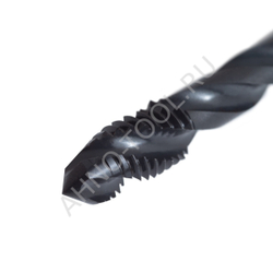 Метчик м/р  М8,0х1,25 Р6М5К5/HSS-E DIN371 BLACK OXIDE, с винтовой канавкой, ТОЧИНТЕХ