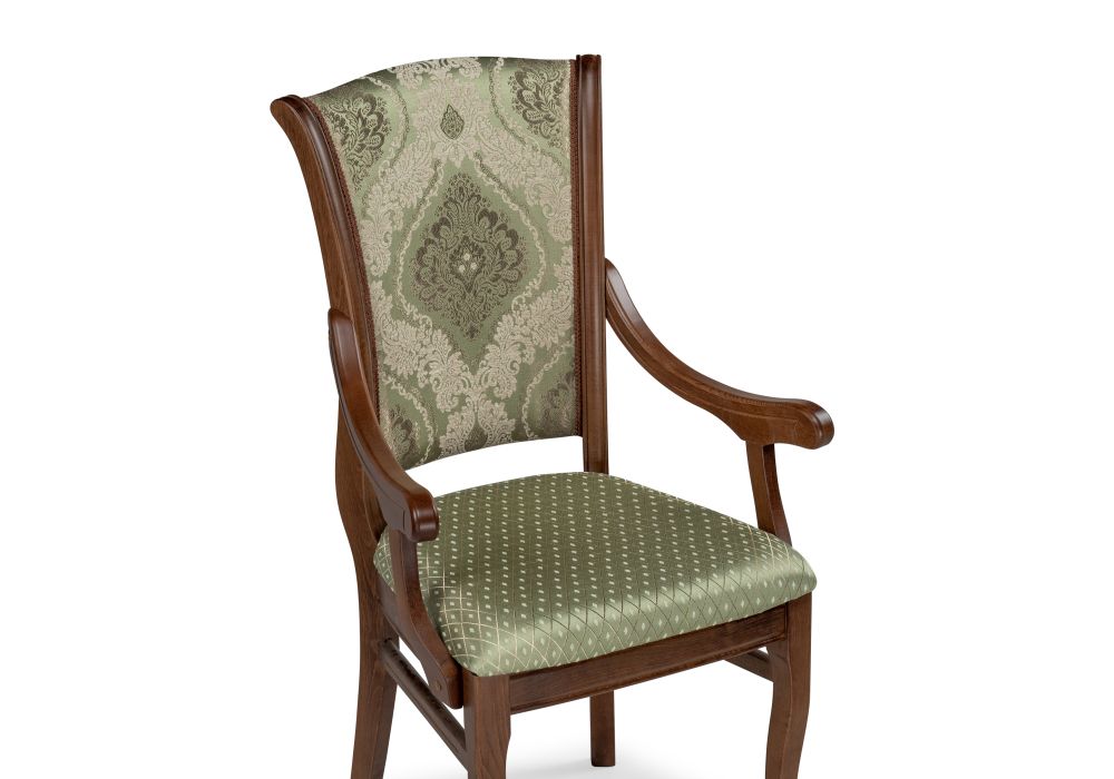 Кресло Линет soprano nefrit / ромб / орех миланский