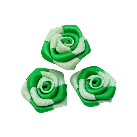 JY100194 Цветы пришивные, 2,5смцв.зел/св.зел