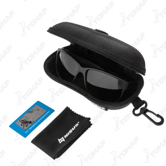 Очки поляризационные в жест.чехле (серый) (N-OP-PF2015-G) Nisus