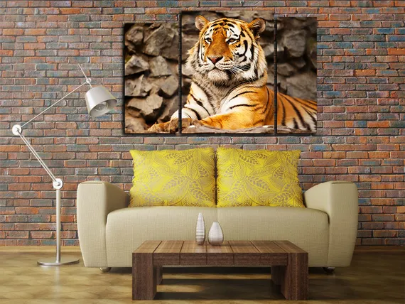 Модульная картина "Полосатый король"