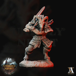 Grand Alliance Chaos Beasts of Chaos Bestigors  Зверолюд с мечом миниатюра для dnd, днд, pathfinder, фентези, Настольная игра, НРИ, Варгейм, РПГ