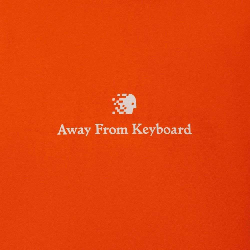 Футболка AFK by Scrrreen Life vest under your seat Оранжевая