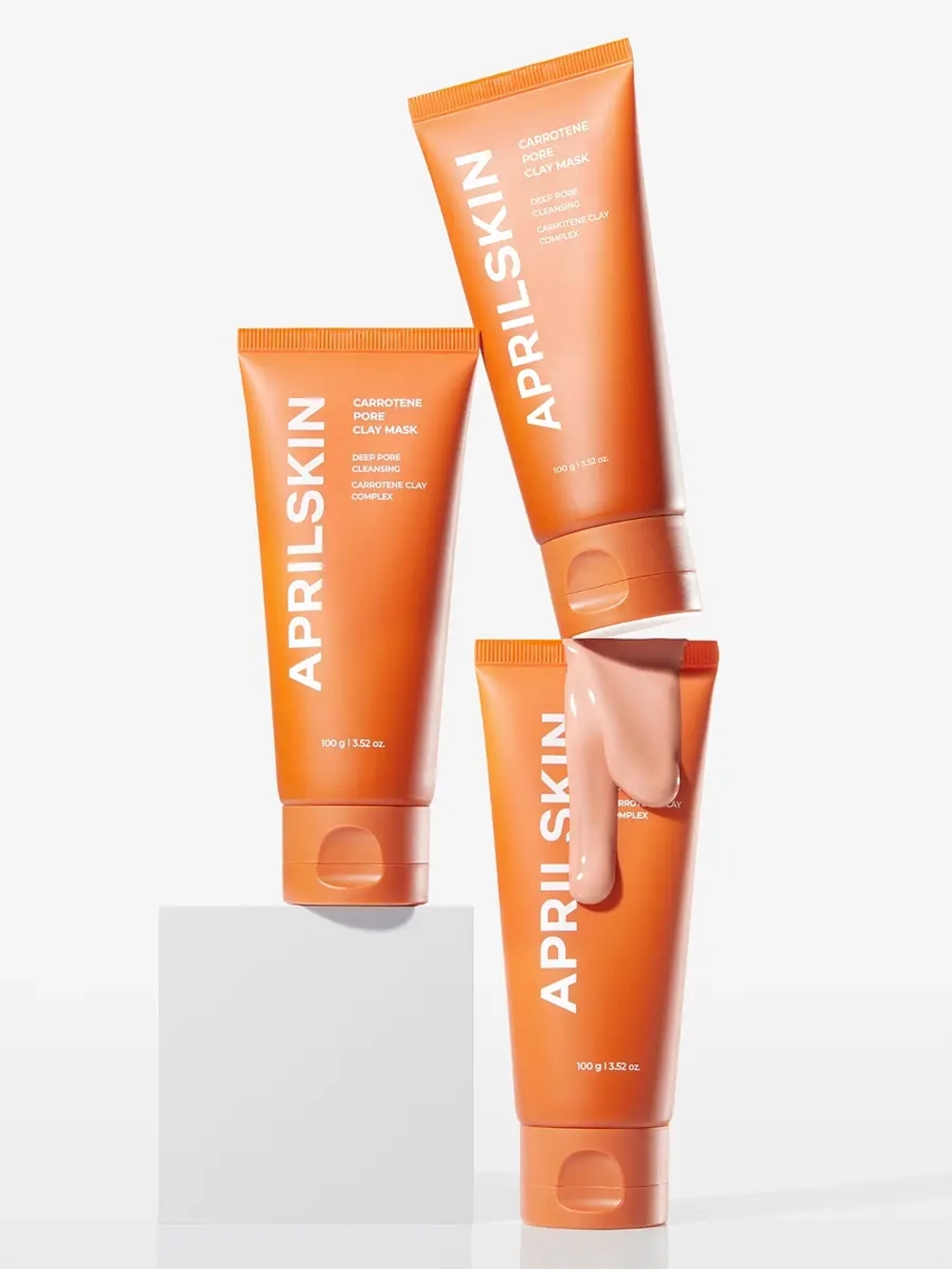 APRILSKIN 3-минутная очищающая глиняная маска для сужения пор Carrotene Pore Clay Mask 100 гр