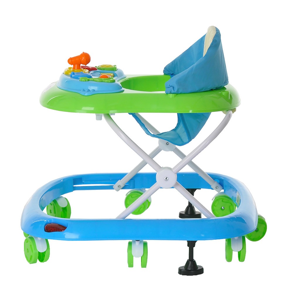 BAMBOLA Ходунки Капитан (8 колес,игрушки,муз) (60*57*57) Light blue+Green/Голубой