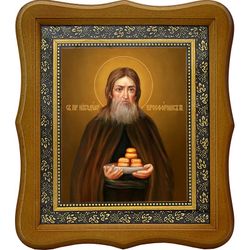 Никодим Печерский, преподобный просфорник. Икона на холсте.