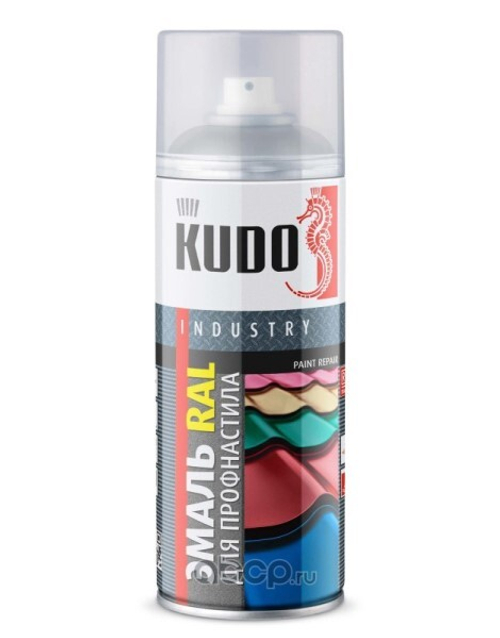 Краска спрей для металлочерепицы RAL7004 520 мл Серый (KUDO)