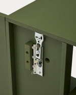 Модульный стеллаж Ina из МДФ с зелёным лаком 80 x 80 см