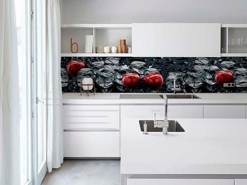 Кухонный фартук Вишня на льду 2000х600 мм