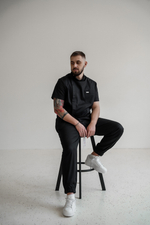 Рубашка со смещенной застёжкой