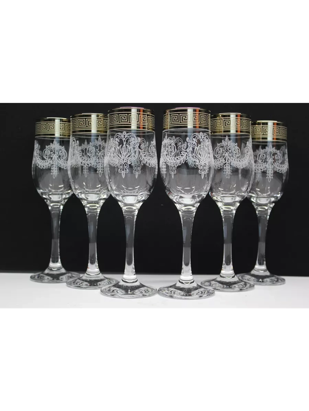 Бокалы для шампанского 6 штук Барокко