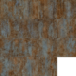 Керамогранит Alma Ceramica Oxide 60x60 см 1.8 м² матовый цвет бирюзово-коричневый