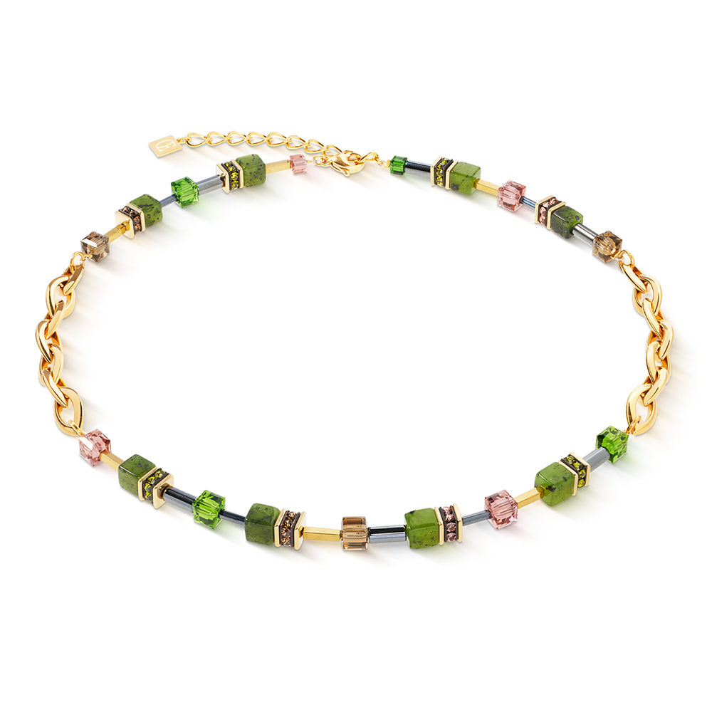 Колье Coeur de Lion Green-Gold 4524/10-0516