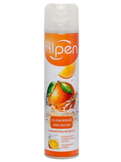 Освежитель воздуха ALPEN 300 мл., Солнечный апельсин (12)