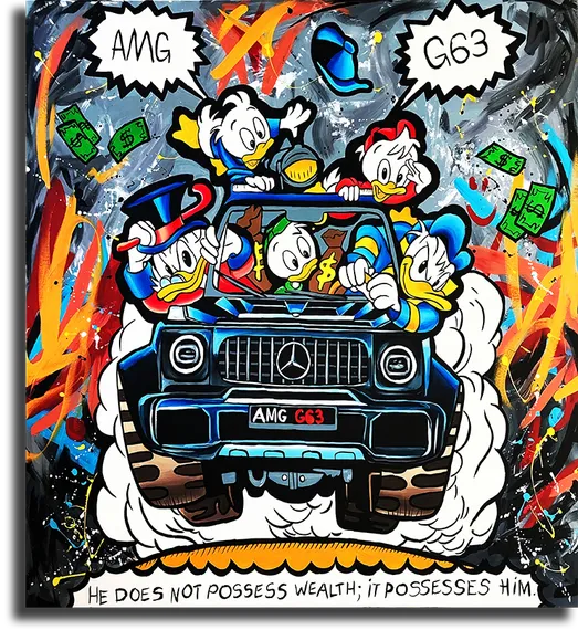 Постер "Скрудж Макдак на G63 AMG"