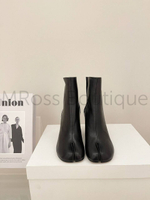 Черные кожаные ботильоны Tabi Maison Margiela