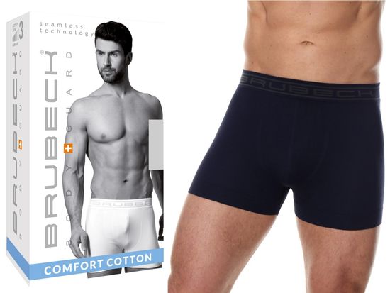 Трусы мужские боксеры Brubeck Comfort Cotton Short Boxer,BX00501A,темно-синие