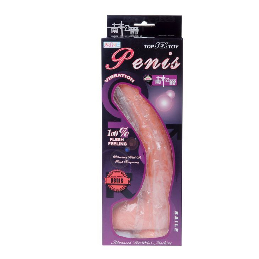 Baile BW-008038Z-1002 – реалистичный вибратор с пультом, 27 см