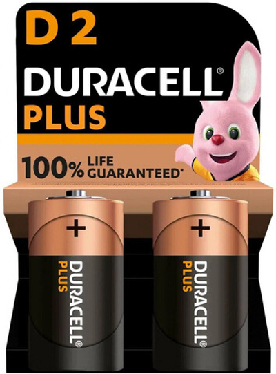 Элемент питания Duracell Plus LR20 BL/2