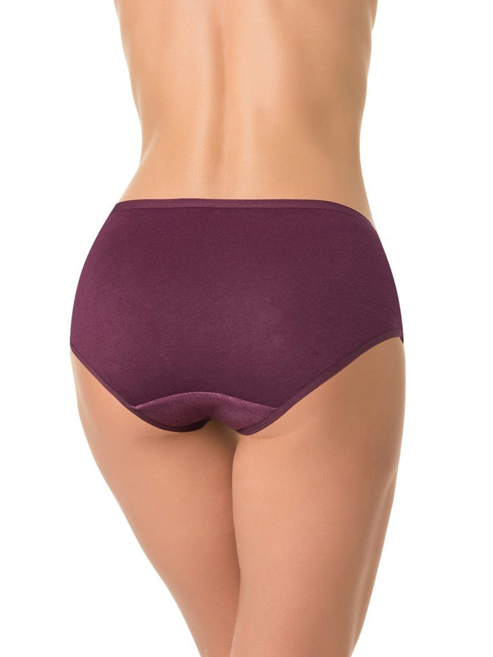 Высокие трусики с жаккардовой лицевой частью (Размер: XXXL) (Цвет: белый)