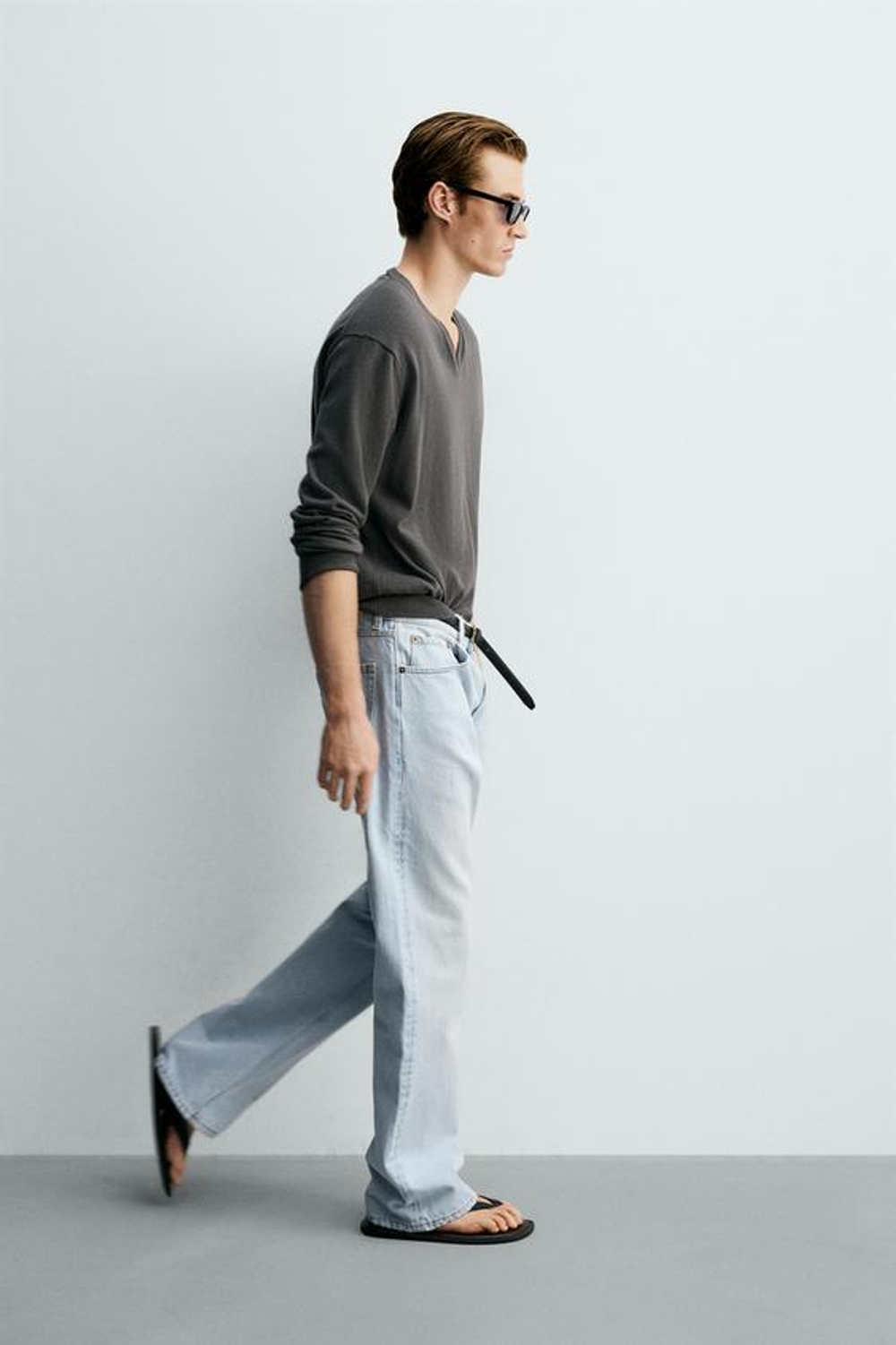 ZARA ДЖИНСЫ FLARE FIT, ГОЛУБОЙ