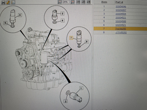 Соленоид топливного насоса | 716/30255 | JCB