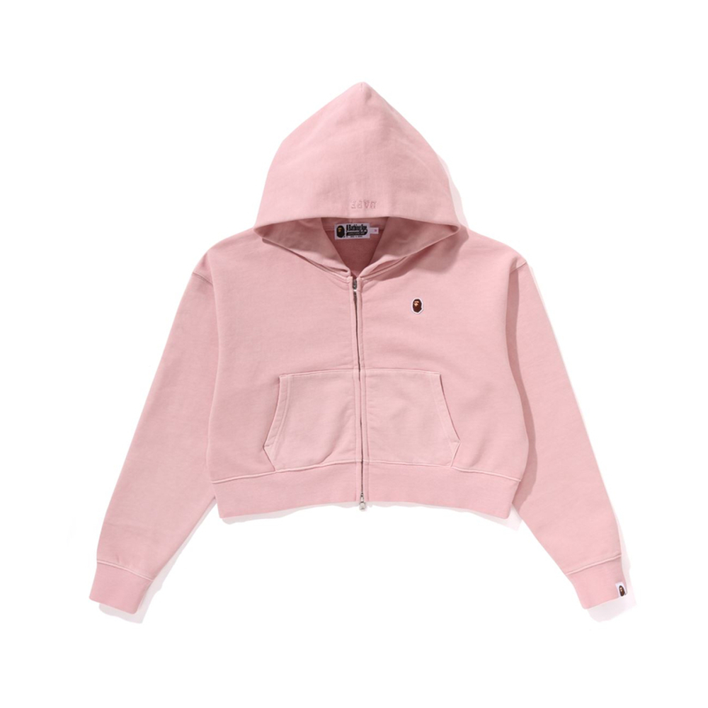 A Bathing Ape S Pigment Dyed One Point Cropped Zip Худи