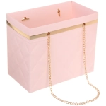 Пакет для цветов и подарков «Стиль» 18*10*15 см, розовый