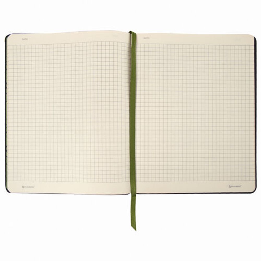 Тетрадь А5 (168х208 мм), 80 л., сшивка, клетка, под кожу, бумага 70 г/м2, BRAUBERG VISTA, "Avocado", 403919