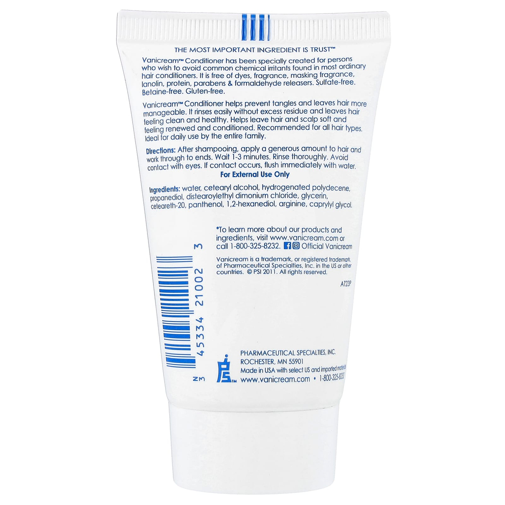 Vanicream, кондиционер, для чувствительной кожи, без отдушки, 59 мл (2 жидк. унции)